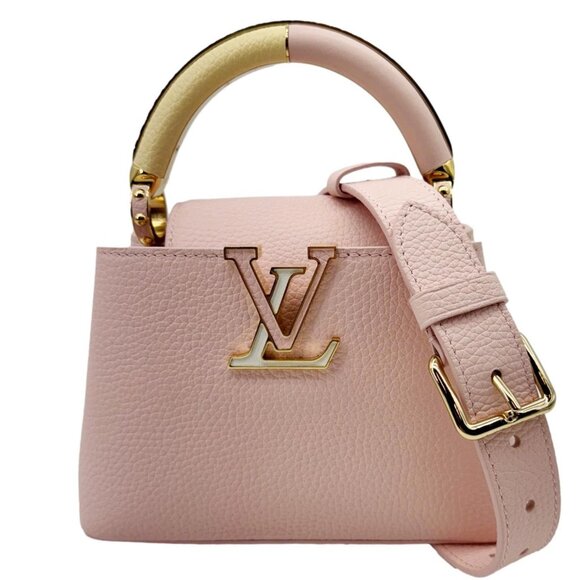 Louis Vuitton Handbags - Louis Vuitton  Capucines Mini Taurillon Leather Crossbody Bag Pink